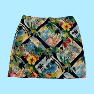 Talbot’s tropical pattern skirt, size 14